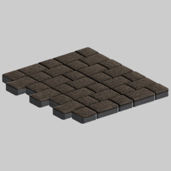 Тротуарная плитка Инсбрук Альт Дуо, 40 мм, коричневый, native