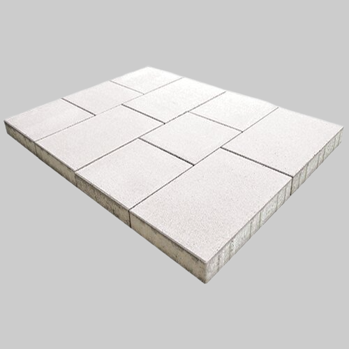 Тротуарная плитка Инсбрук Ланс, 60 мм, белый, гладкая
